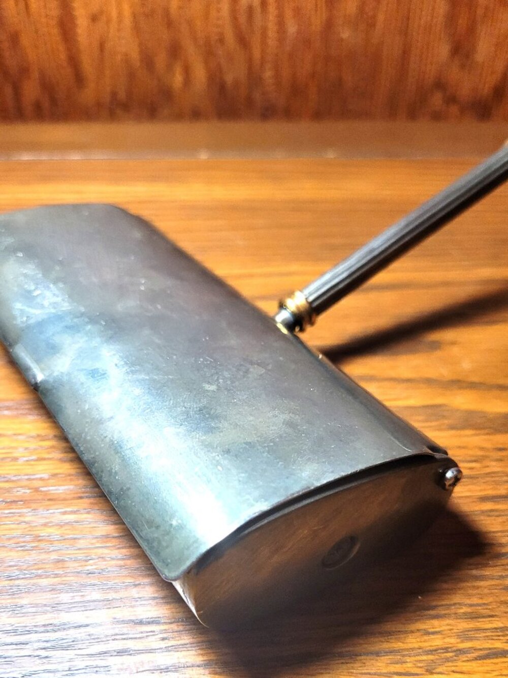 1955 Zino Chrome Table Sweeper Crumb Brush Italian Handheld Cleaner